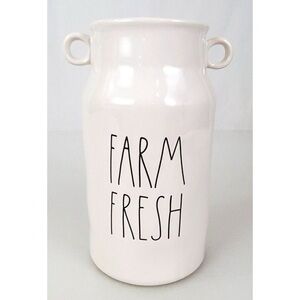 NEW New Rae Dunn Farm Fresh Milk Jug Vase Pitcher